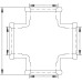 Хрестовина VIEGA 3180  3/4″ ВВВВ (320621)