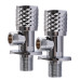 !!Набір кранів кутових кераміка PROFESSIONAL EXCLUSIVE 1/2″X1/2″ 9999 CHROME (1уп.)