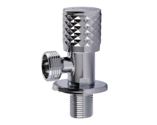 Кран кутовий кераміка  PROFESSIONAL EXCLUSIVE 1/2″X3/4″ 898 CHROME (1шт.)