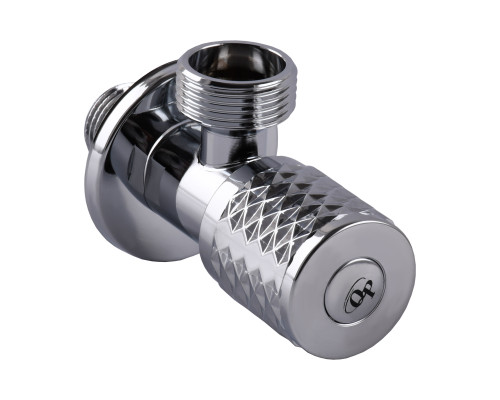 Кран кутовий кераміка  PROFESSIONAL EXCLUSIVE 1/2″X3/4″ 898 CHROME (1шт.)