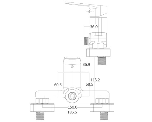 Змішувач для душу Globus Lux BONN GLB-0105N