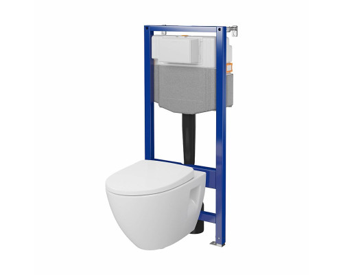 КОМПЛЕКТ С35 ІНСТ СИС-МА AQUA 50 QF MEХАН+ MODUO PLUS ОВАЛЬНИЙ CLEANON з сид дюр ліфт БЕЗ КНОПКИ