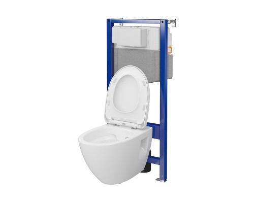 КОМПЛЕКТ С35 ІНСТ СИС-МА AQUA 50 QF MEХАН+ MODUO PLUS ОВАЛЬНИЙ CLEANON з сид дюр ліфт БЕЗ КНОПКИ
