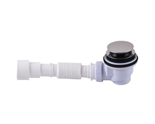 Сифон ″Waterstal″ для душового піддону Click-Clack з гнучкою трубою 32/40/50  Н=65 мм (А - 1765)