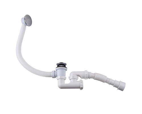 Сифон ″Waterstal″для ванни регульований Click-Clack з гнучкою трубою 32/40/50  (А - 18089)