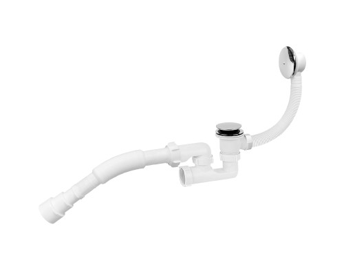 Сифон ″Waterstal″для ванни регульований Click-Clack з гнучкою трубою 32/40/50  (А - 18089)