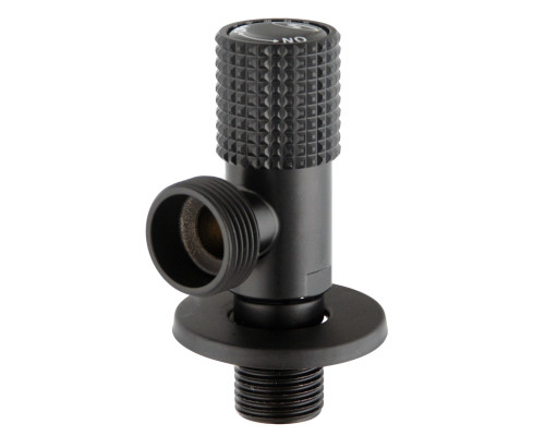 Кран кутовий кераміка SOLOMON EXCLUSIVE 1/2″X3/4″ 989 BB (BLACK/BLACK) ( 1шт.)