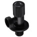 Кран кутовий кераміка SOLOMON EXCLUSIVE 1/2″X3/4″ 989 BB (BLACK/BLACK) ( 1шт.)