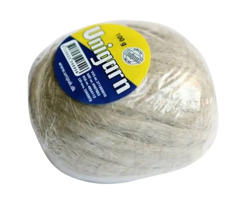 Пакля, льон сантехнічний Unigarn 100g UNIPAK (моток)