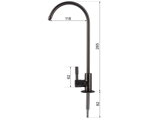 Кран для зворотнього осмосу Globus Lux Lazer GLLR-55M-GP