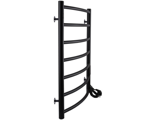Рушникосушарка UNIO LD ЕU 700-500-7 BLK Драбинка Дуга електро чорна