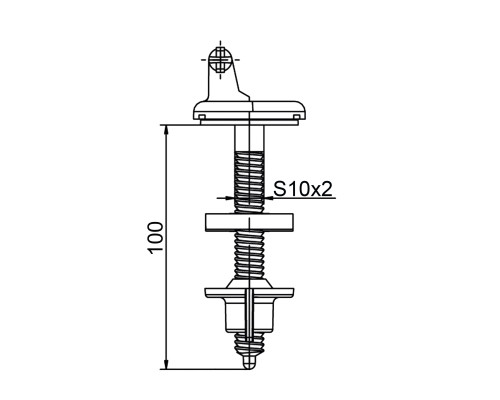 Комплект кріплень OPTIMUM до сидіння DAMASK  OPTI 0607