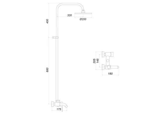 Душова система Globus Lux ALPEN SBT1-0002