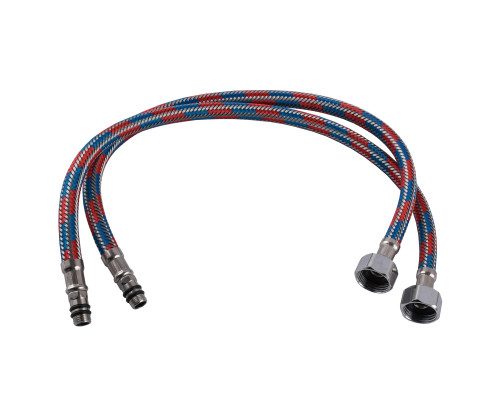 Шланги для змішувача Globus Lux  М10х1/2″ 0,5м. АНТИКОРОЗІЯ (  ПАРА)