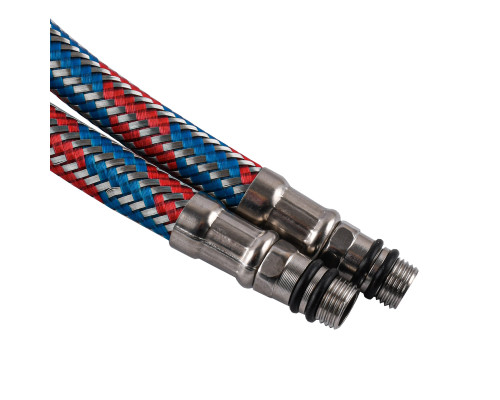 Шланги для змішувача Globus Lux  М10х1/2″ 0,5м. АНТИКОРОЗІЯ (  ПАРА)