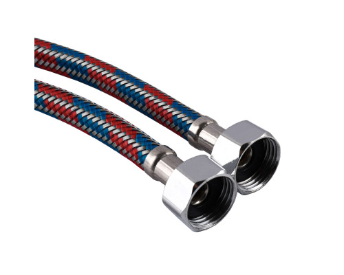 Шланги для змішувача Globus Lux  М10х1/2″ 0,5м. АНТИКОРОЗІЯ (  ПАРА)