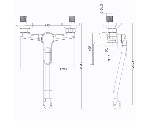 Змішувач для кухні Globus Lux Dolly GLD-0104