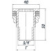 Врізання в бак 3/4″З нікельоване посилене NO304R OPTIMUM