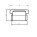 Заглушка 1/2″З нікельована під пломбу NC302P OPTIMUM