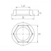Контргайка-шайба 1/2″В нікельована NW331S OPTIMUM
