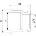 Муфта редукційна 1″х3/4″ВВ нікельована восьмигранна NM541O OPTIMUM