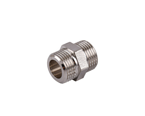 Ніпель 3/8″ЗЗ нікельований під прокладку NN222G OPTIMUM