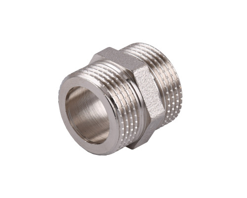 Ніпель 3/4″ЗЗ нікельований під прокладку NN442G OPTIMUM