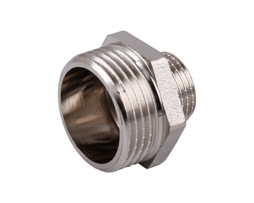 Ніпель редукційний 1″х1/2″ЗЗ нікельований під прокладку NN532G OPTIMUM