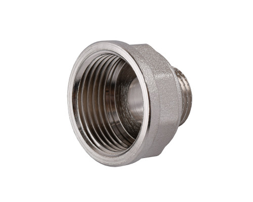 Перехідник редукційний 1″х1/2″ВЗ нікельований восьмигранний NK533O OPTIMUM