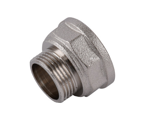 Перехідник редукційний 1″х3/4″ВЗ нікельований восьмигранний NK543O OPTIMUM