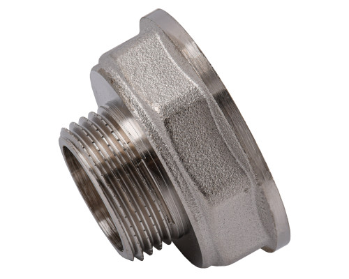Перехідник редукційний 1 1/2″х1″ВЗ нікельований восьмигранний NK753O OPTIMUM