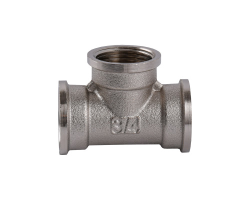 Трійник 3/4″ВВВ нікельований NT441S OPTIMUM