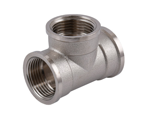 Трійник 1″ВВВ нікельований NT551S OPTIMUM