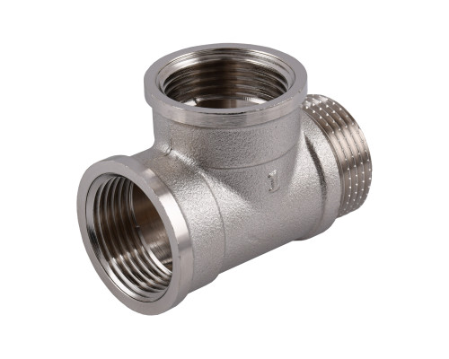 Трійник 1″ВВЗ нікельований NT554S OPTIMUM