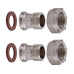 Комплект штуцерів 3/4″х1/2″ВЗ нікельований NU433B OPTIMUM