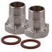 Комплект штуцерів 1″х3/4″ВЗ нікельований NU543B OPTIMUM