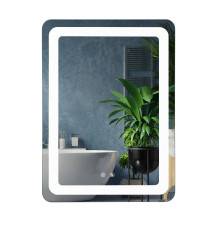Дзеркало UNIO MRR-04 SQR-RA-S/H 600 x 800 mm LED FL сенсор + підігрів
