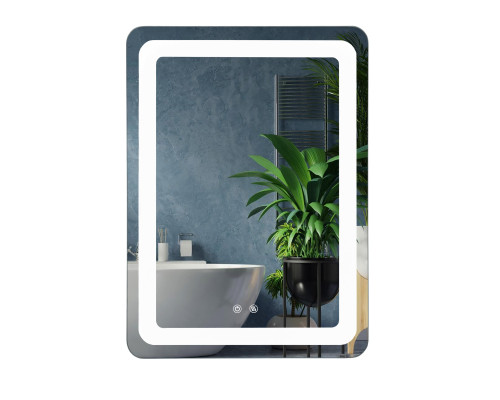 Дзеркало UNIO MRR-04 SQR-RA-S/H 600 x 800 mm LED FL сенсор + підігрів