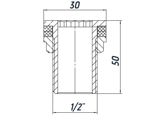 Врізання в бак 1/2″З латунне LO332S OPTIMUM