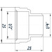 Перехідник редукційний 1/2″х1/4″ВЗ латунний LP313S OPTIMUM