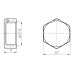Заглушка 1/2″В латунна під пломбу LC301P OPTIMUM