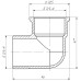 Кутник 3/4″ВЗ латунний LL443S OPTIMUM
