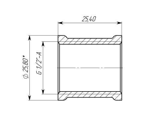 Муфта 1/2″ВВ латунна LM331S OPTIMUM