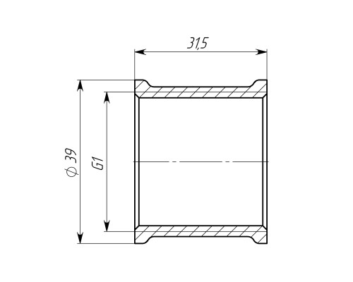 Муфта 1″ВВ латунна LM551S OPTIMUM