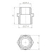 Ніпель редукційний 1/2″х3/8″ЗЗ латунний LN322S OPTIMUM