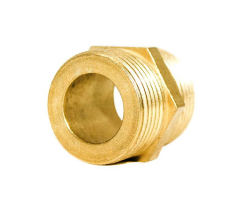 Ніпель 1/2″ЗЗ латунний під прокладку LN332G OPTIMUM