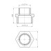 Ніпель редукційний 3/4″х1/2″ЗЗ латунний LN432S OPTIMUM
