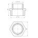 Ніпель редукційний 1″х3/4″ЗЗ латунний LN542S OPTIMUM
