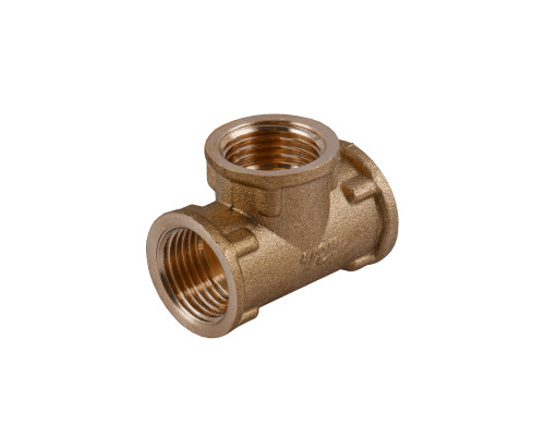 Трійник 1/2″ВВВ латунний LT331S OPTIMUM