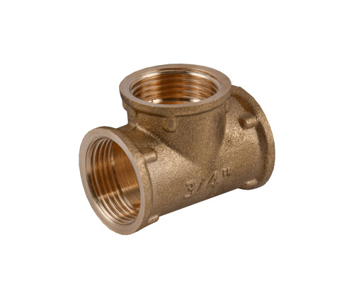 Трійник 3/4″ВВВ латунний LT441S OPTIMUM